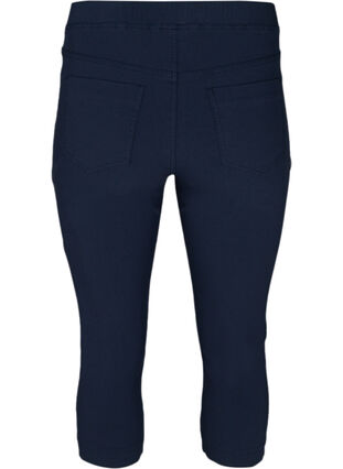 Nauwsluitende capri broek, Navy, Packshot image number 1