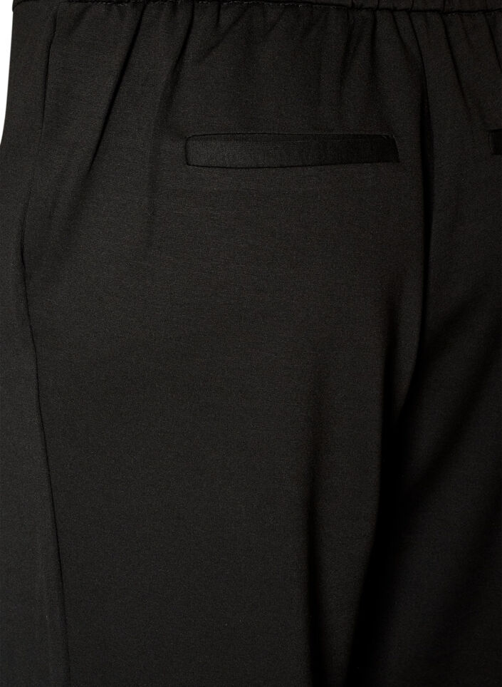 Pantalon ample en jersey taille haute, Noir, Packshot image number 3