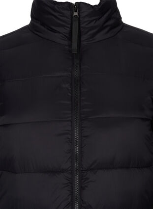 Veste d'hiver longue matelassée avec poches, Black, Packshot image number 2