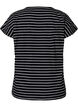 	 Katoenen t-shirt met strepen, Black W. Stripe, Packshot image number 1