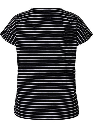 T-shirt en coton à rayures, Black W. Stripe, Packshot image number 1