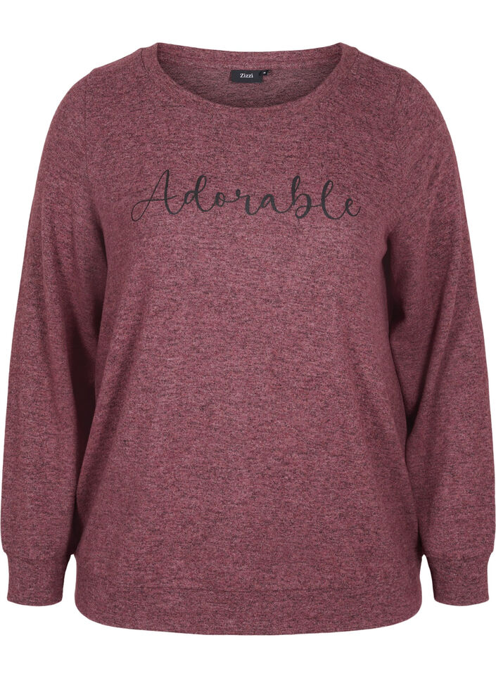 Pull en viscose mélangée chinée, Port Royal Mel, Packshot image number 0