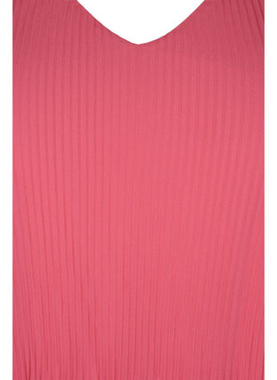 Blouse plissée avec encolure en V, Hot Pink, Packshot image number 2