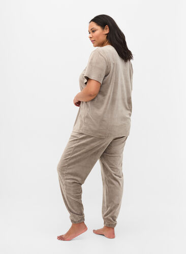 Pantalon confort, Taupe Gray, Model image number 1