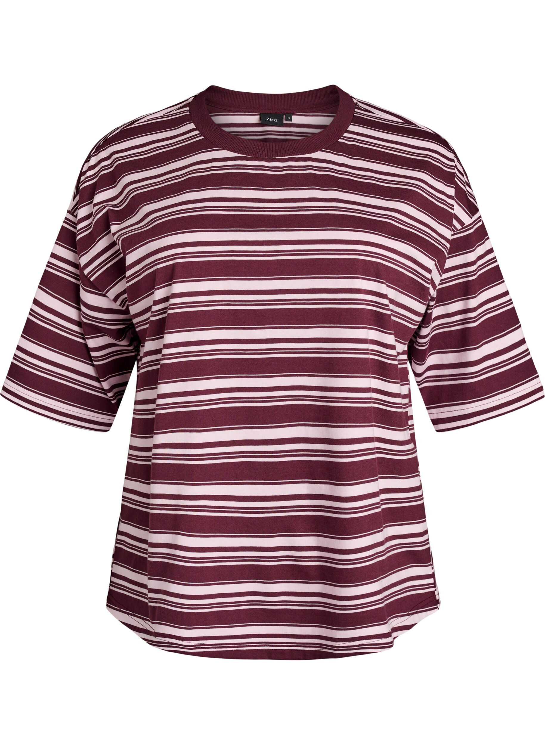 Boxy T-shirt met gestreept patroon