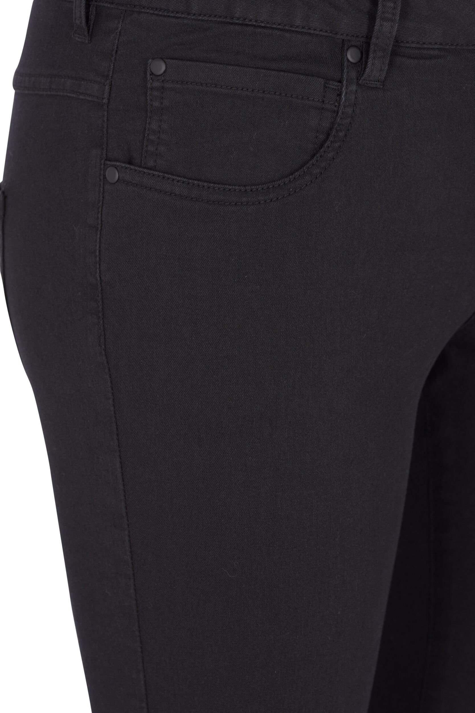 Zizzisuper slim fit Amy jeans met hoge taille, Zwart, Packshot image number 3