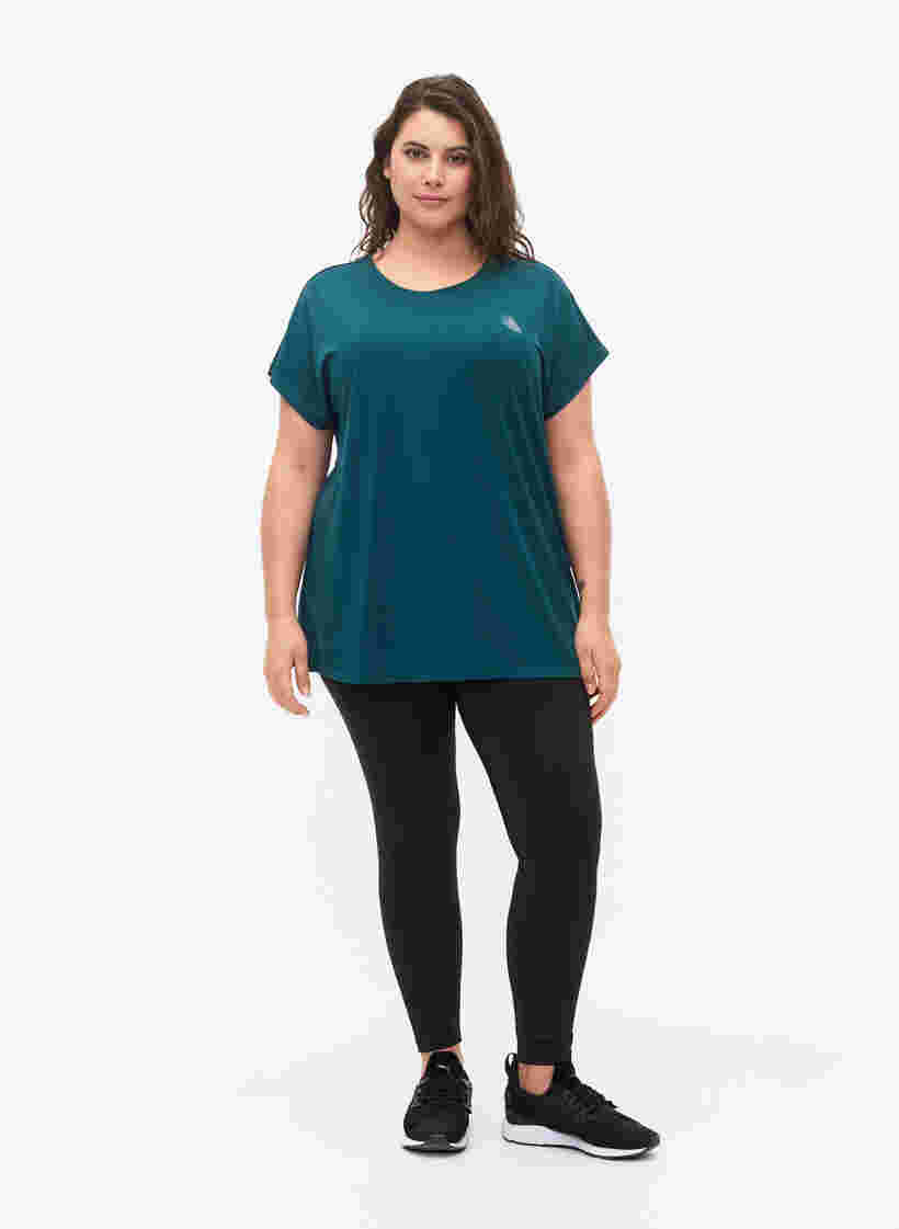 T-shirt d'entraînement à manches courtes, Deep Teal, Model image number 2