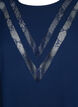 Blouse à manches longues avec de la dentelle, Navy Blazer, Packshot image number 2