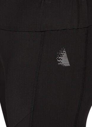 Collants courts d'entraînement avec détails imprimés, Black, Packshot image number 2