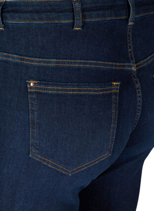 Ellen jeans met hoge taille en bootcut, Dark blue denim, Packshot image number 3