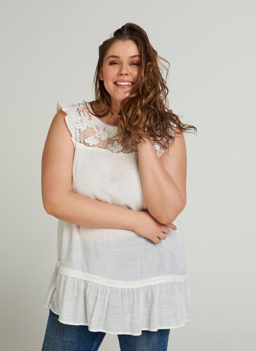 Top, Bright White, Model image number 0