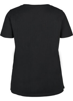 katoenen t-shirt met korte mouwen, Black, Packshot image number 1