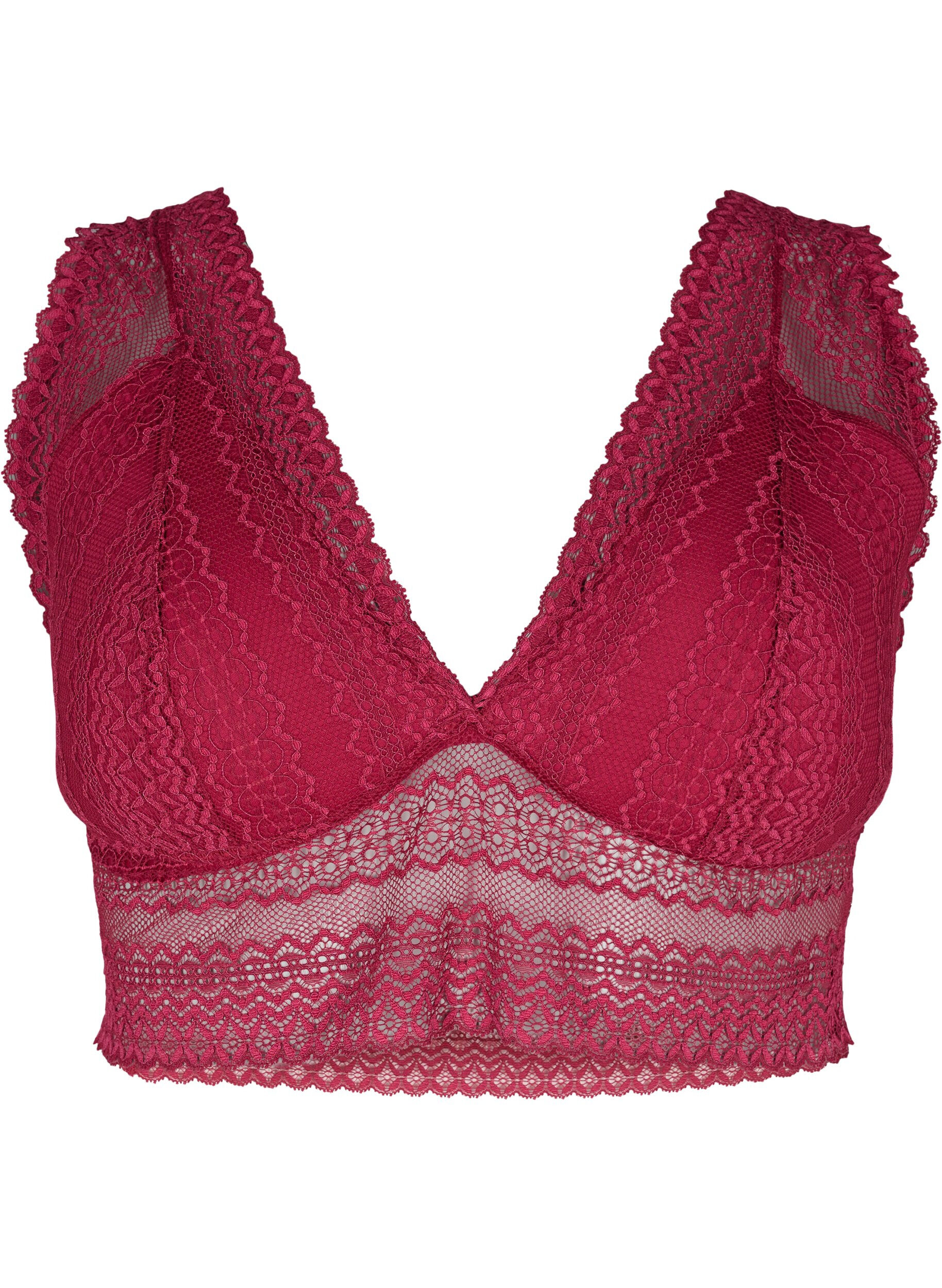 Soutien-gorge en dentelle &agrave; rembourrage l&eacute;ger