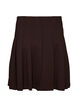 Korte geplooide rok met elastische tailleband, Bruin, Packshot image number 1