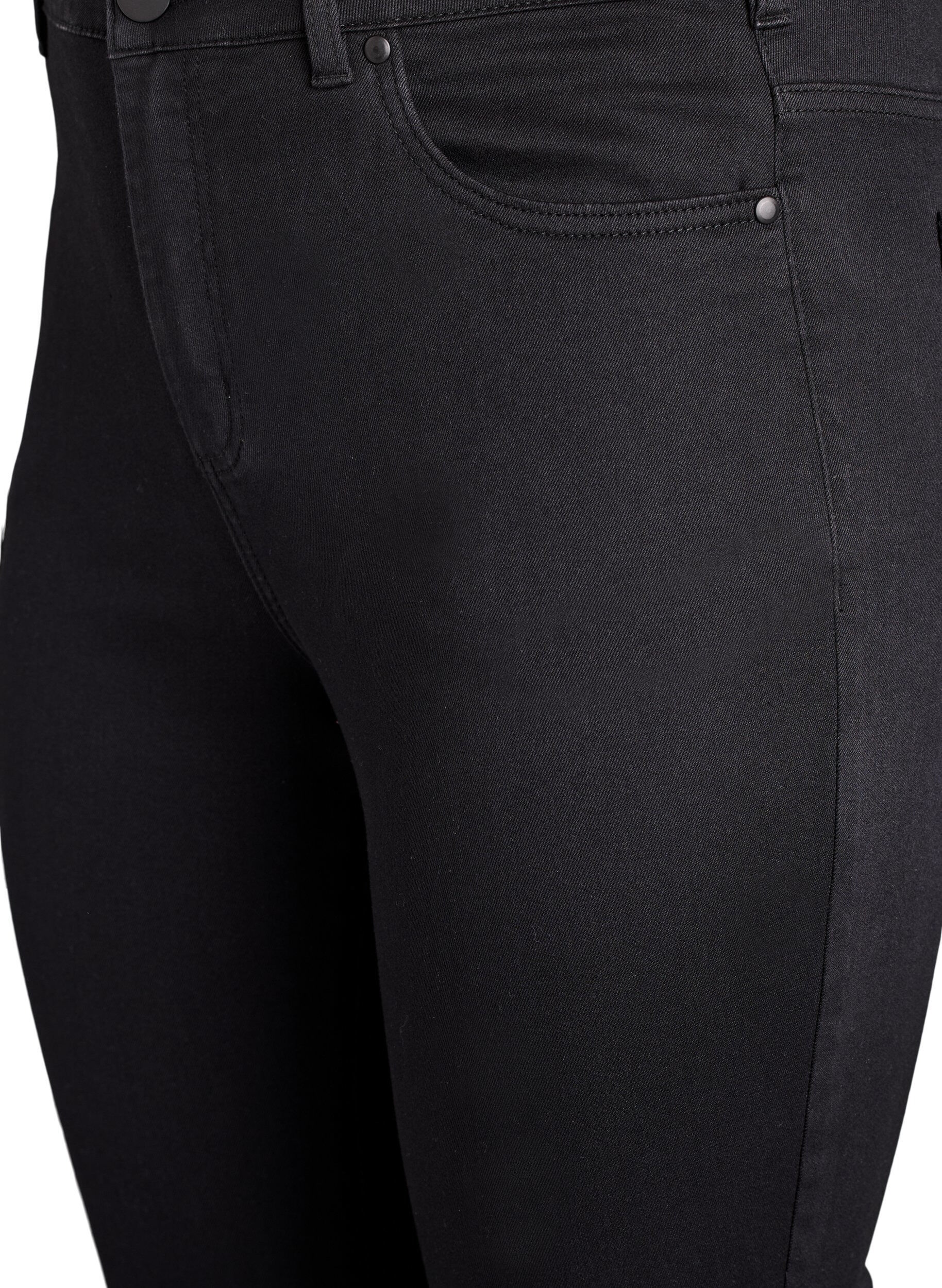 Zizzi Jean Amy super slim &agrave; taille haute, Noir, Packshot image number 2