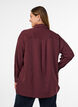 Gestreept overhemd met borstzakken, Rood, Model image number 2