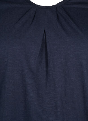 Katoenen blouse met 3/4 mouwen, Navy Blazer, Packshot image number 2
