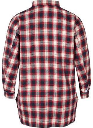 Chemise à carreaux avec poches poitrine, Red checked, Packshot image number 1