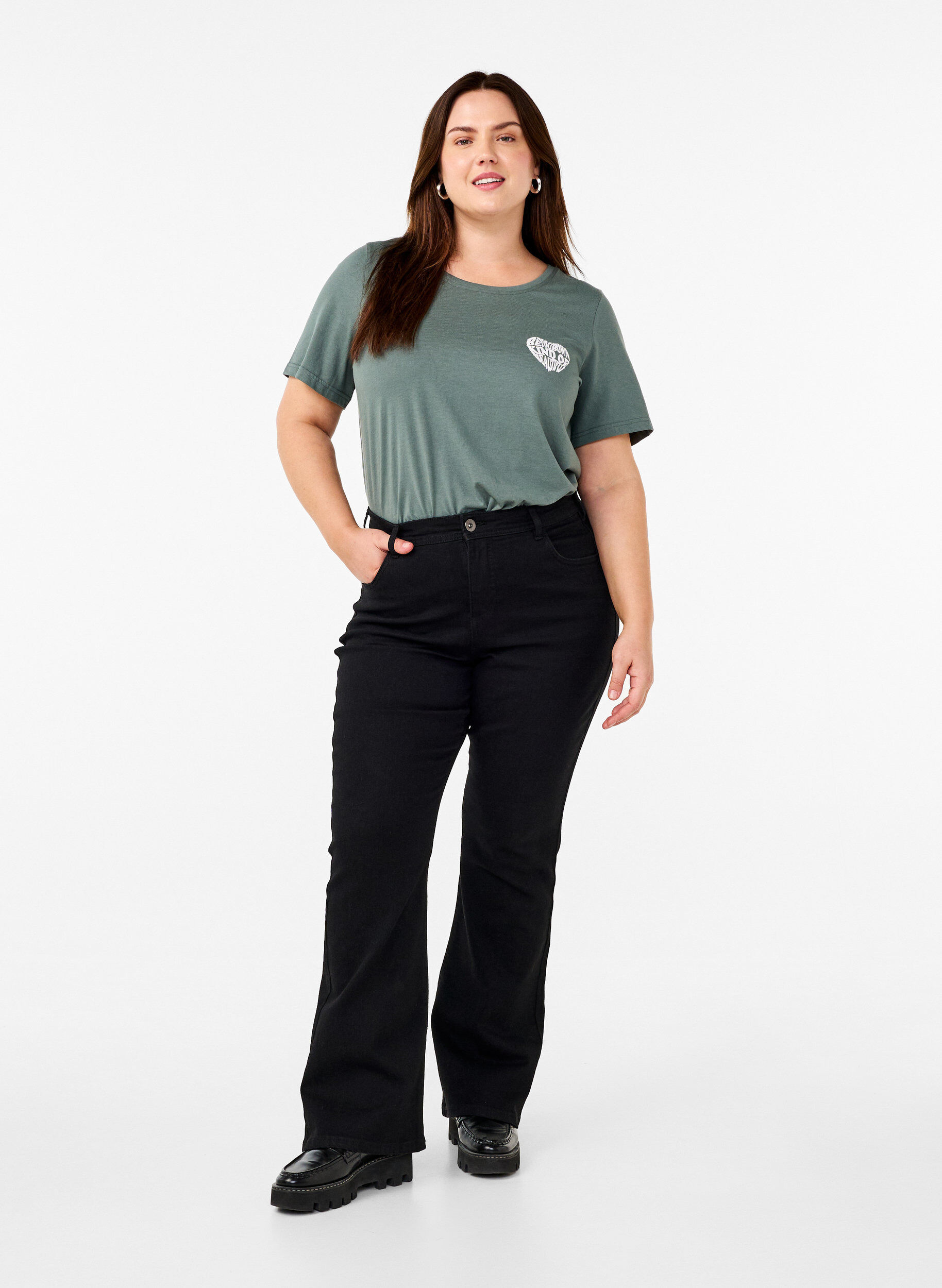 Zizzi FLASH &ndash; T-shirt imprim&eacute;, Balsam G. Beautiful, Model image number 2