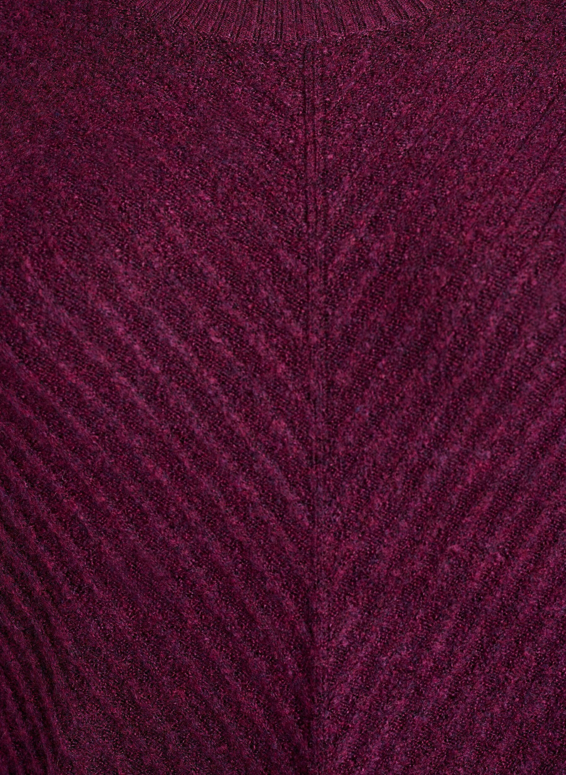 ZizziRobe courte en maille avec un motif textur&eacute; en V, Violet, Packshot image number 2