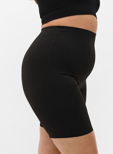 Lichte shapewear shorts met hoge taille, Black, Model image number 2