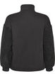 Sweatshirt met teddymouwen en een hoge hals, Grijs, Packshot image number 1