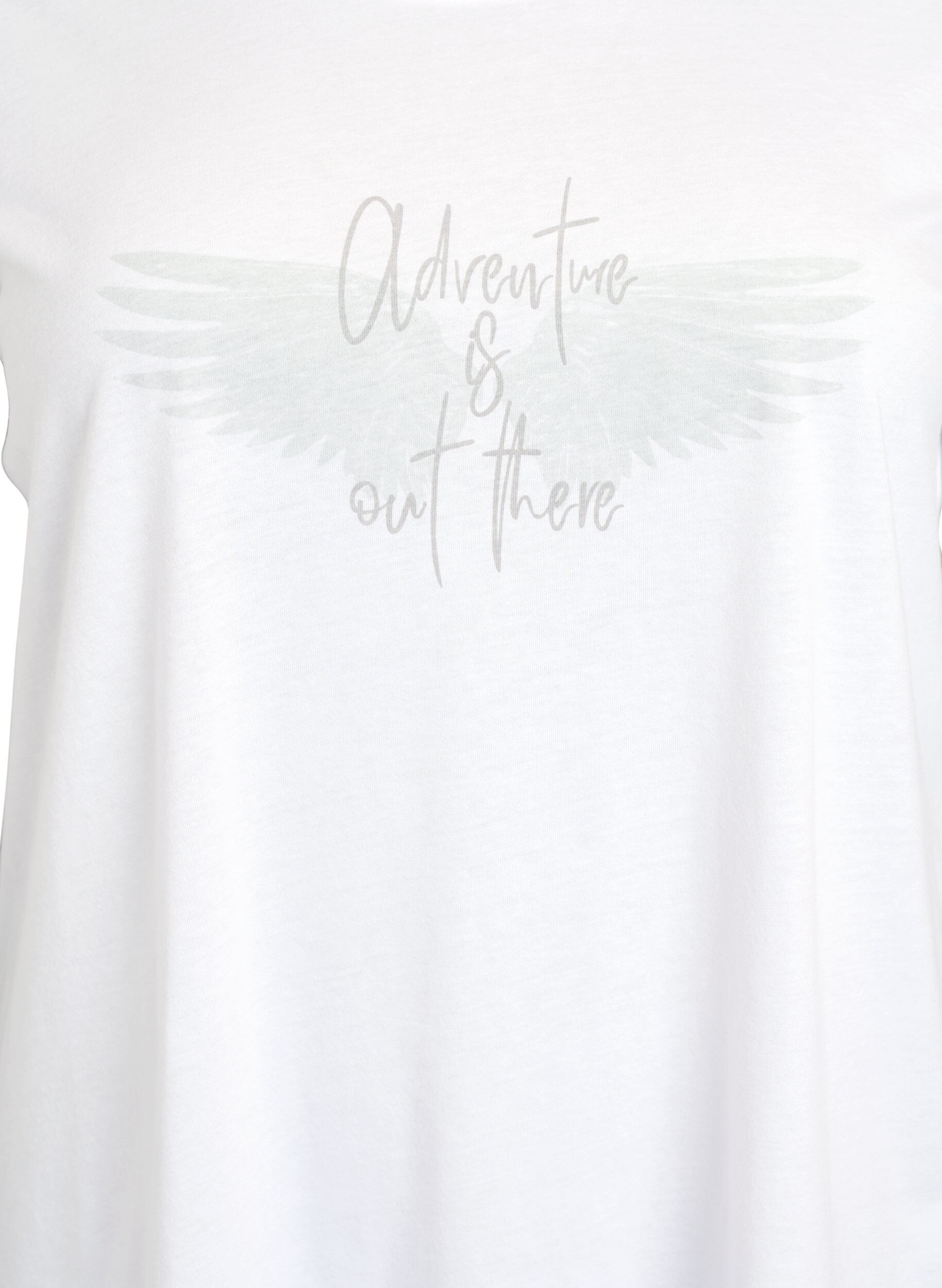 ZizziFLASH - T-shirt met motief, Wit, Packshot image number 2