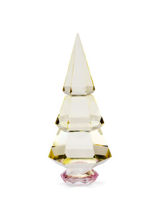 Arbre de Noël en verre de cristal, Yellow, Packshot image number 0