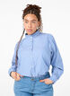 Overhemd blouse met strepen en ruches, Princess Blue W. St., Model image number 0
