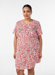 Robe courte en coton &agrave; imprim&eacute; floral, Rouge, Model image number 0