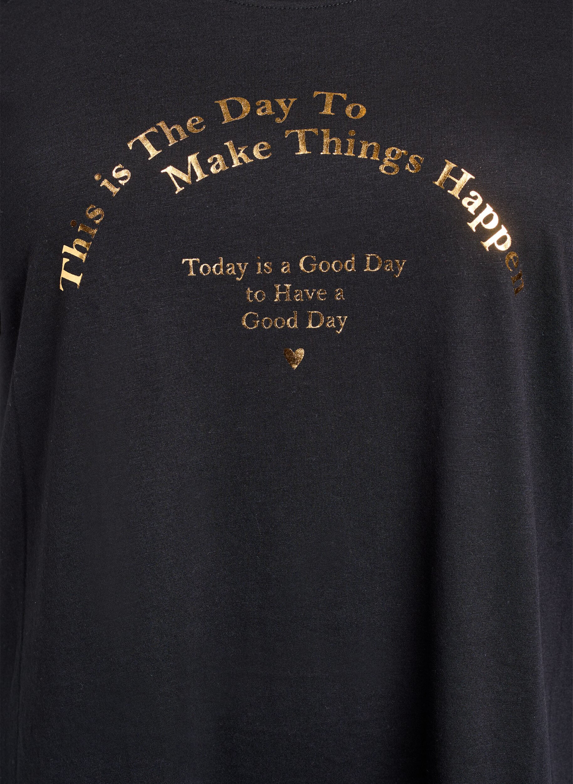 ZizziFLASH - T-shirt met motief, Zwart, Packshot image number 2