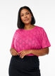 FLASH - Jersey T-shirt met oogjespatroon, Roze, Model image number 0