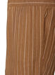 Wijde linnen en viscose broek, Bruin, Packshot image number 2