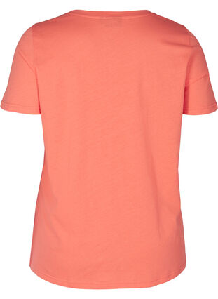 T-shirt met print, Living Coral BLESSED, Packshot image number 1