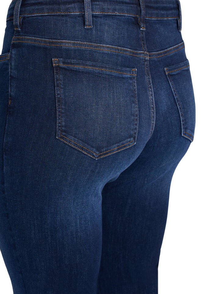 Strakke pasvorm jeans met een normale taille, Dark Blue, Packshot image number 3