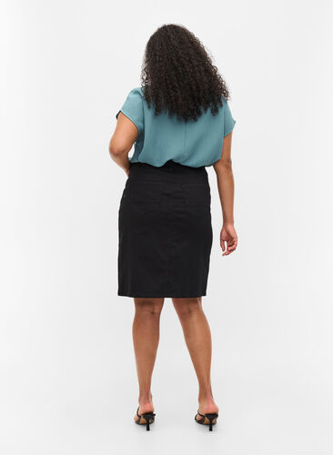 Nauwsluitende rok met zakken, Black, Model image number 1