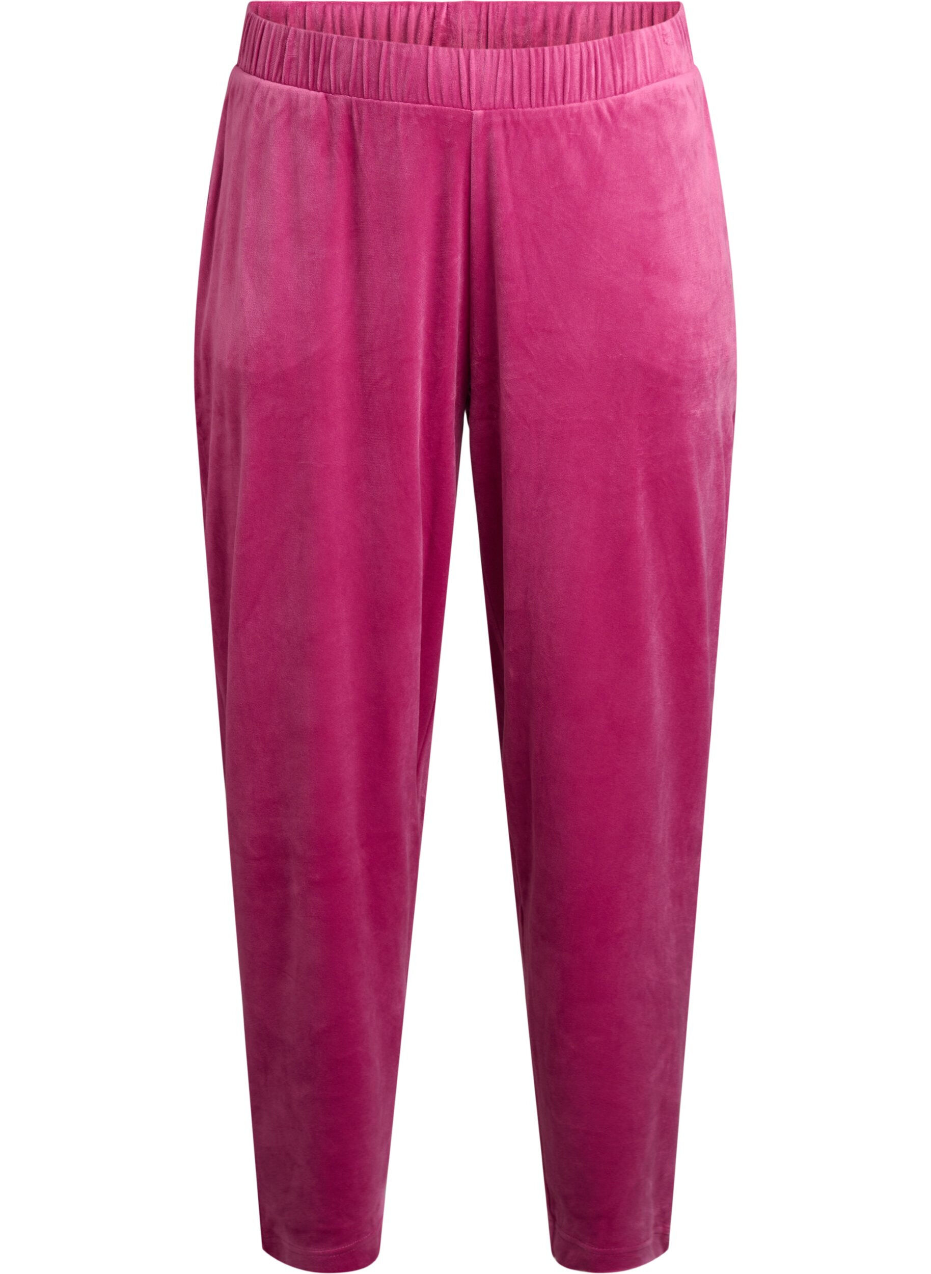 Zizzi Pantalon en velours avec poches, Boysenberry, Packshot image number 0