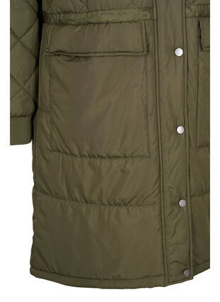 Veste matelassée à capuche et taille ajustable, Forest Night, Packshot image number 3