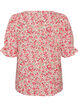 Blouse en coton avec encolure carr&eacute;e, Rouge, Packshot image number 1