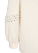 Sweat-shirt avec détails en perles, Buttercream, Packshot image number 3