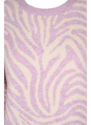 Blouse en maille avec motif, Lavender  Mel Comb., Packshot image number 2