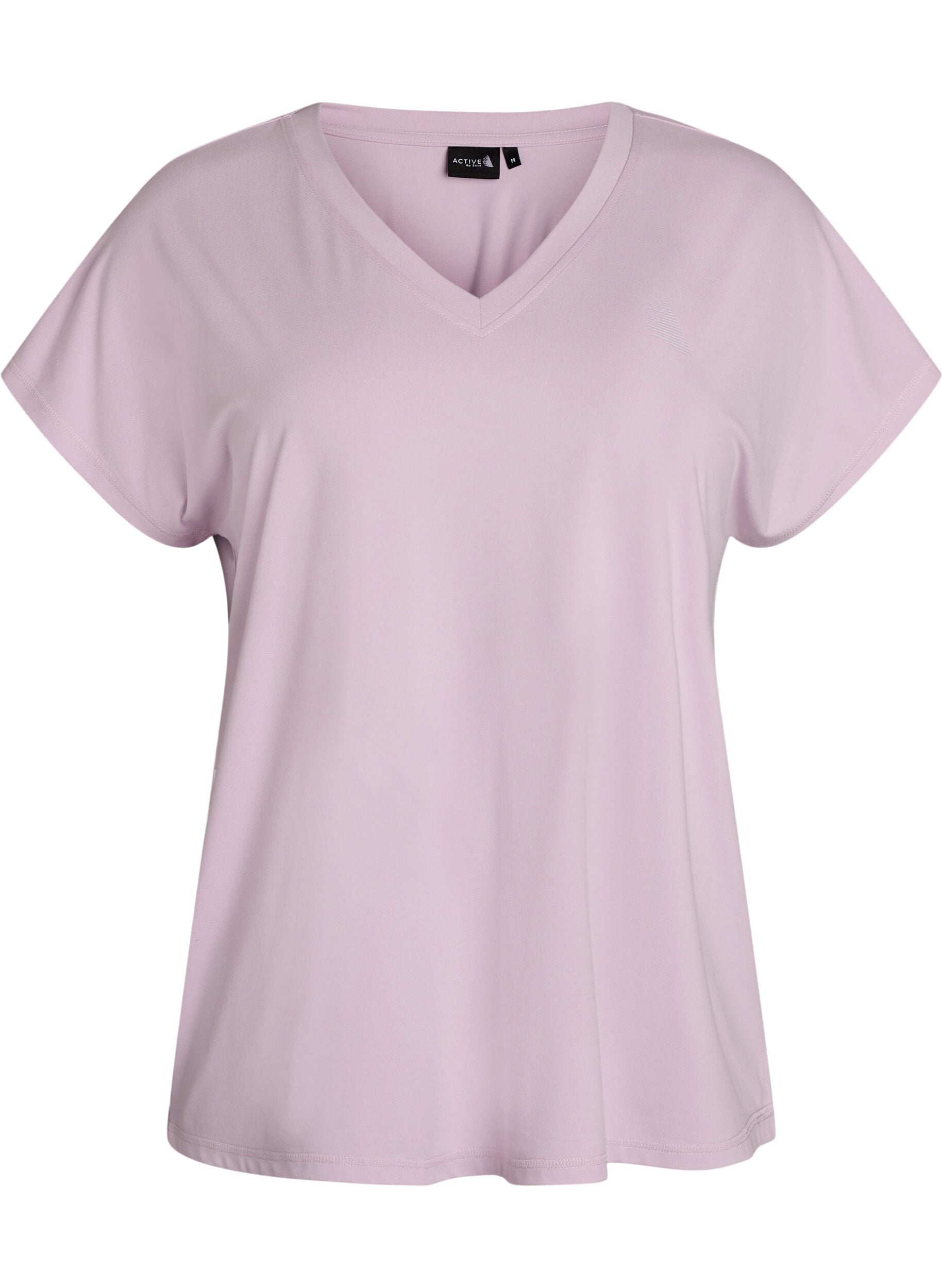 Losvallend trainings-T-shirt met V-hals