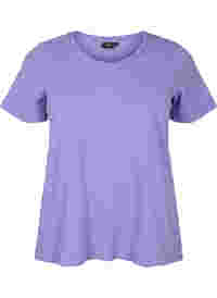 Basic t-shirt in effen kleur met katoen