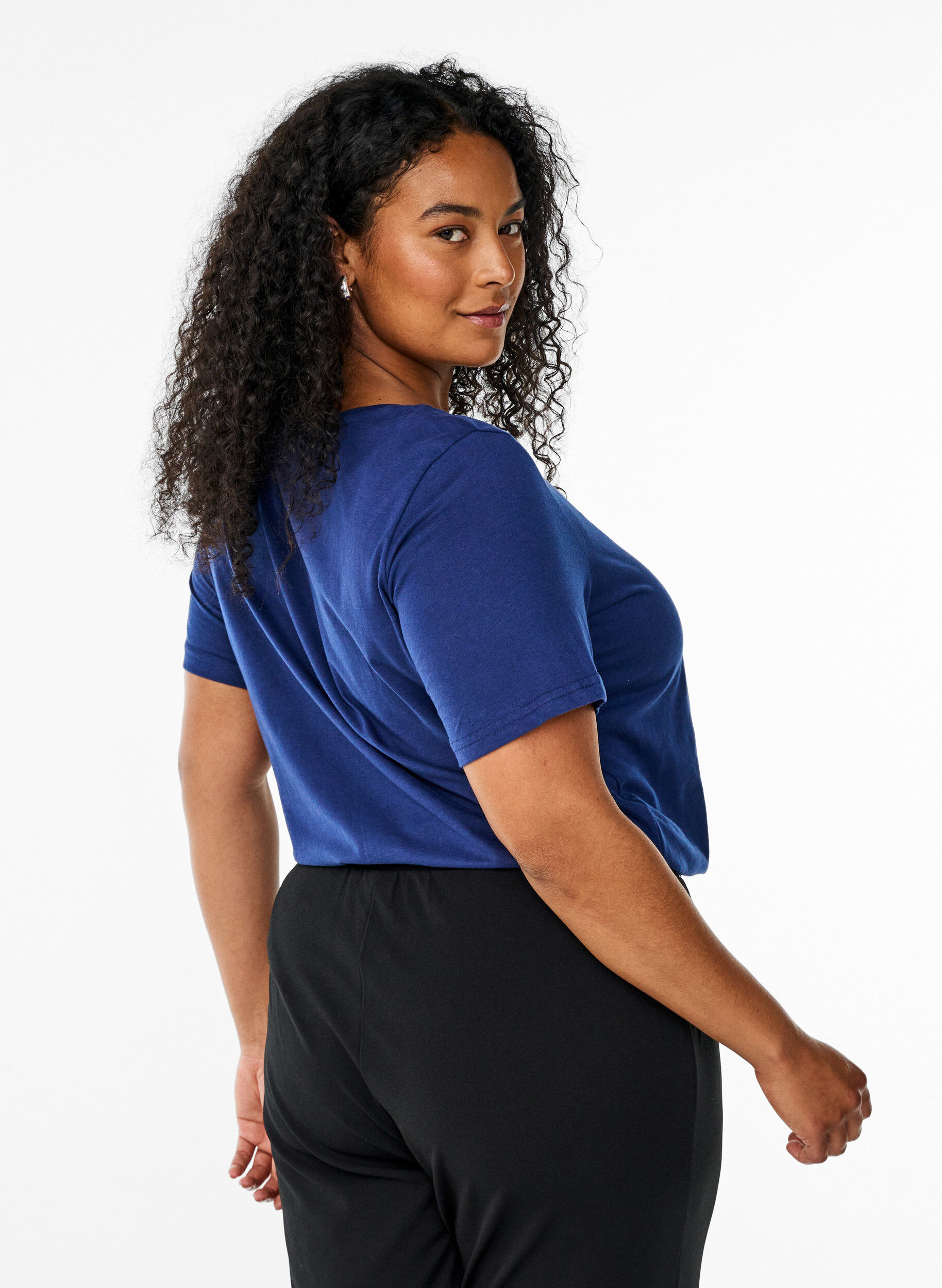 ZizziFLASH - T-shirt met motief, Blauw, Model image number 2