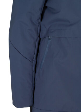 Winterjas met verstelbare taille, Navy Blazer, Packshot image number 3