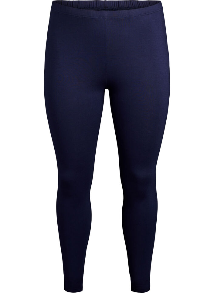 Basic legging in viscose, Blauw, Packshot image number 0
