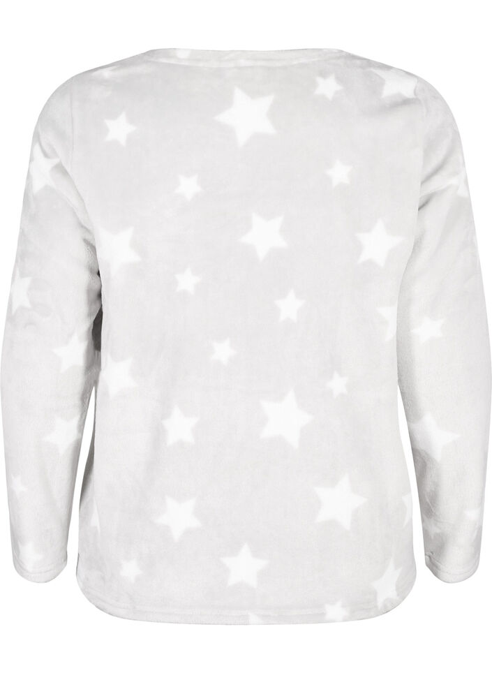 Blouse à manches longues avec des étoiles, Grey Star, Packshot image number 1