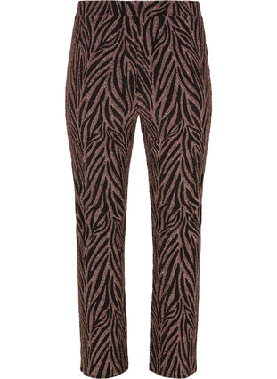 Pantalon à motifs avec paillettes, Black Lurex AOP, Packshot image number 1