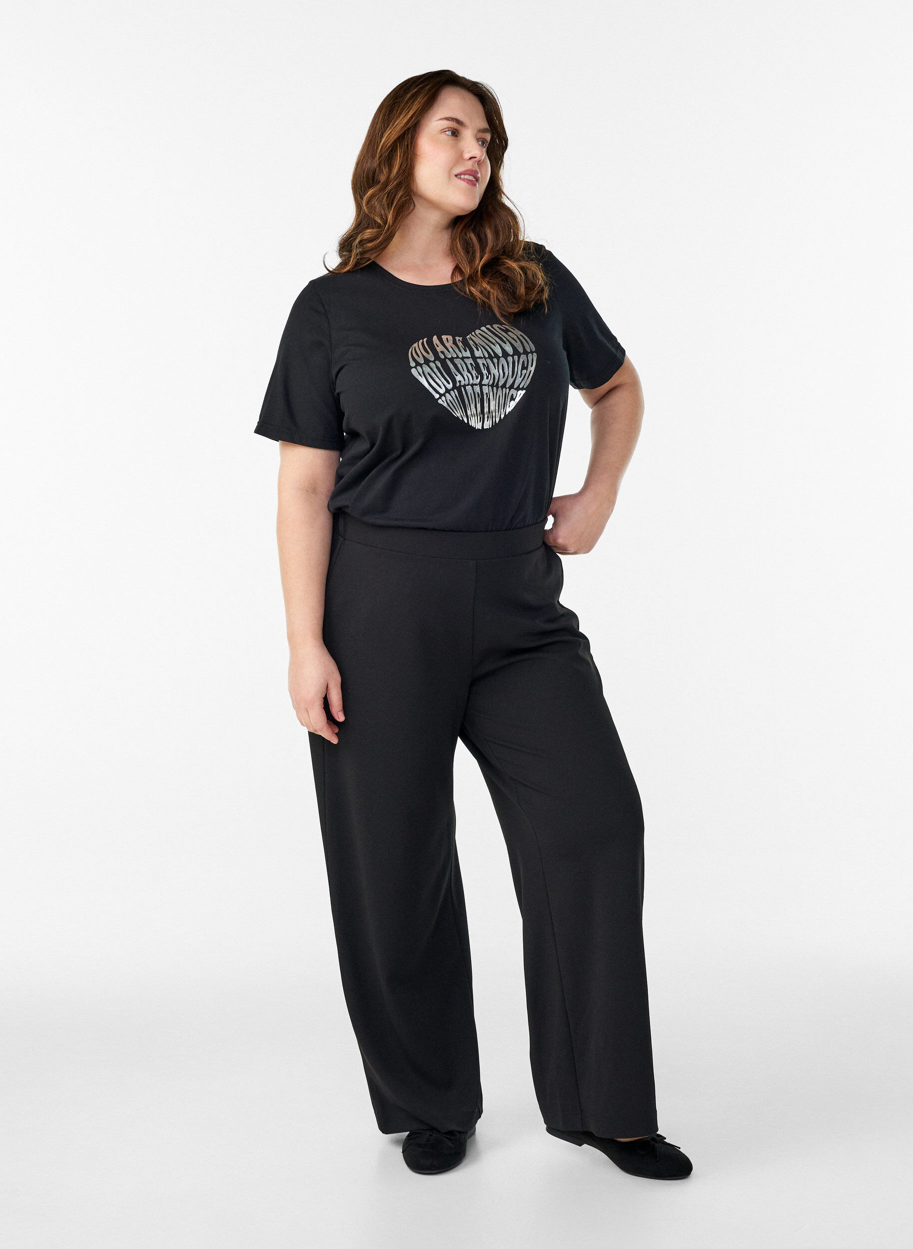 ZizziPantalon ample, Noir, Model image number 1