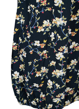 Bedrukte katoenen jurk met korte mouw, Vulcan Flower AOP, Packshot image number 3